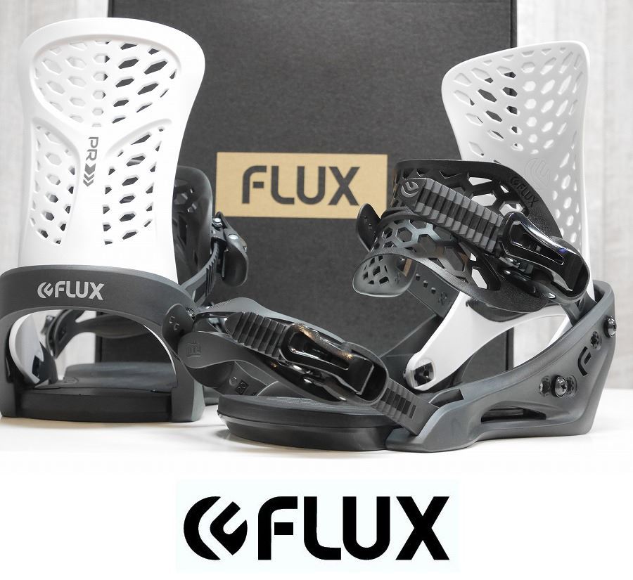 【新品】24 FLUX PR - BLACK/WHITE - M 正規品 保証付 スノーボード バインディング