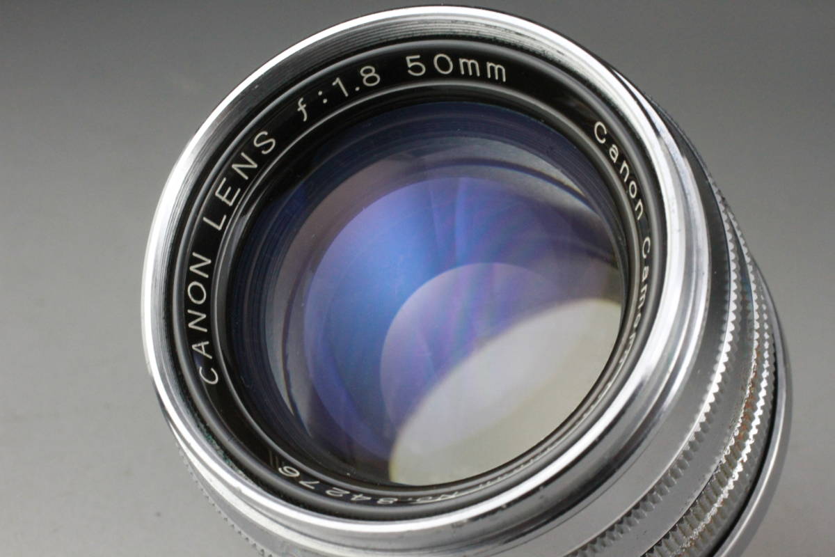 実写テスト済み Canon 50mm f1.8 ライカマウント キヤノン 単焦点 LTM Leica Lマウント L39 M39 キャノン Serenar #353_画像4