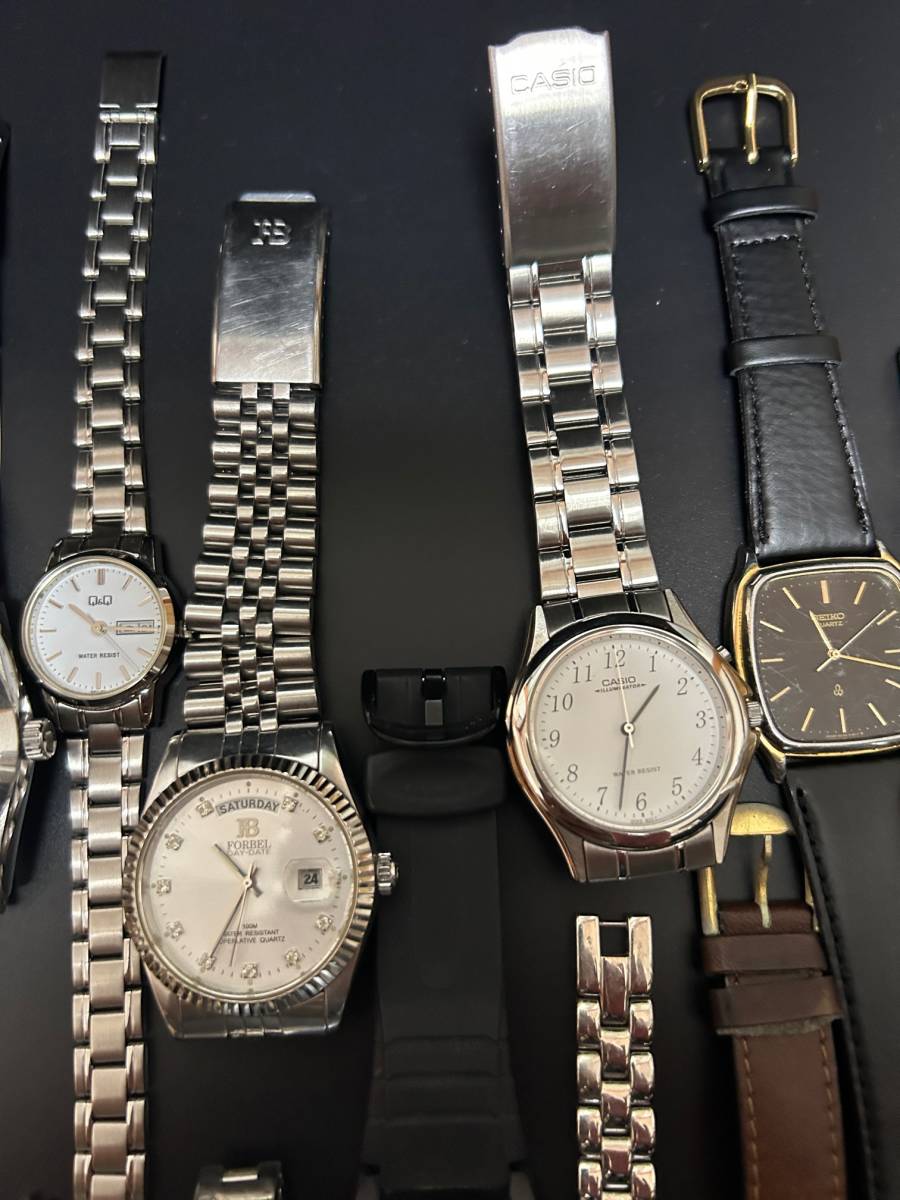 ■ジャンク時計14点まとめ売り■SEIKOセイコー/CASIOカシオ/CITIZENシチズン/FORBELフォーベル/GENEVEジュネーヴ/ice watch/DKNY等_画像3