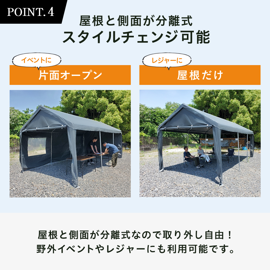 ALL GUARD ガレージテント 3×6m カバー カーポート パイプ車庫 ALL GUARD ガレージテント 3×6m カバー カーポート パイプ車庫