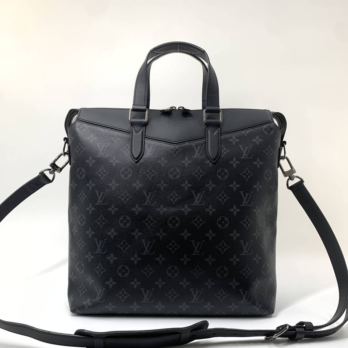 1円【新品同様】ルイヴィトン LOUIS VUITTON トートバッグ ショルダ−バッグ メンズ M43280 フラグメント モノグラムエクリプス 大人気_画像2