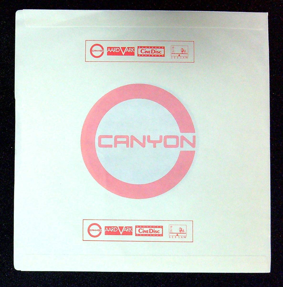 ◆361◆EP盤用・中古レコード袋◆キャノン◆CANYON◆2枚◆外ビニール袋新品1枚付◆_画像3