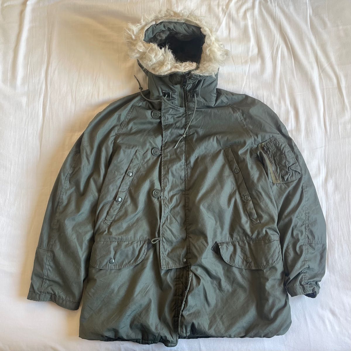 vintage】80s 米軍 実物 N-3B フライトジャケット 空軍 陸軍 vintage】80s 米軍 実物 N-3B フライトジャケット 空軍 陸軍