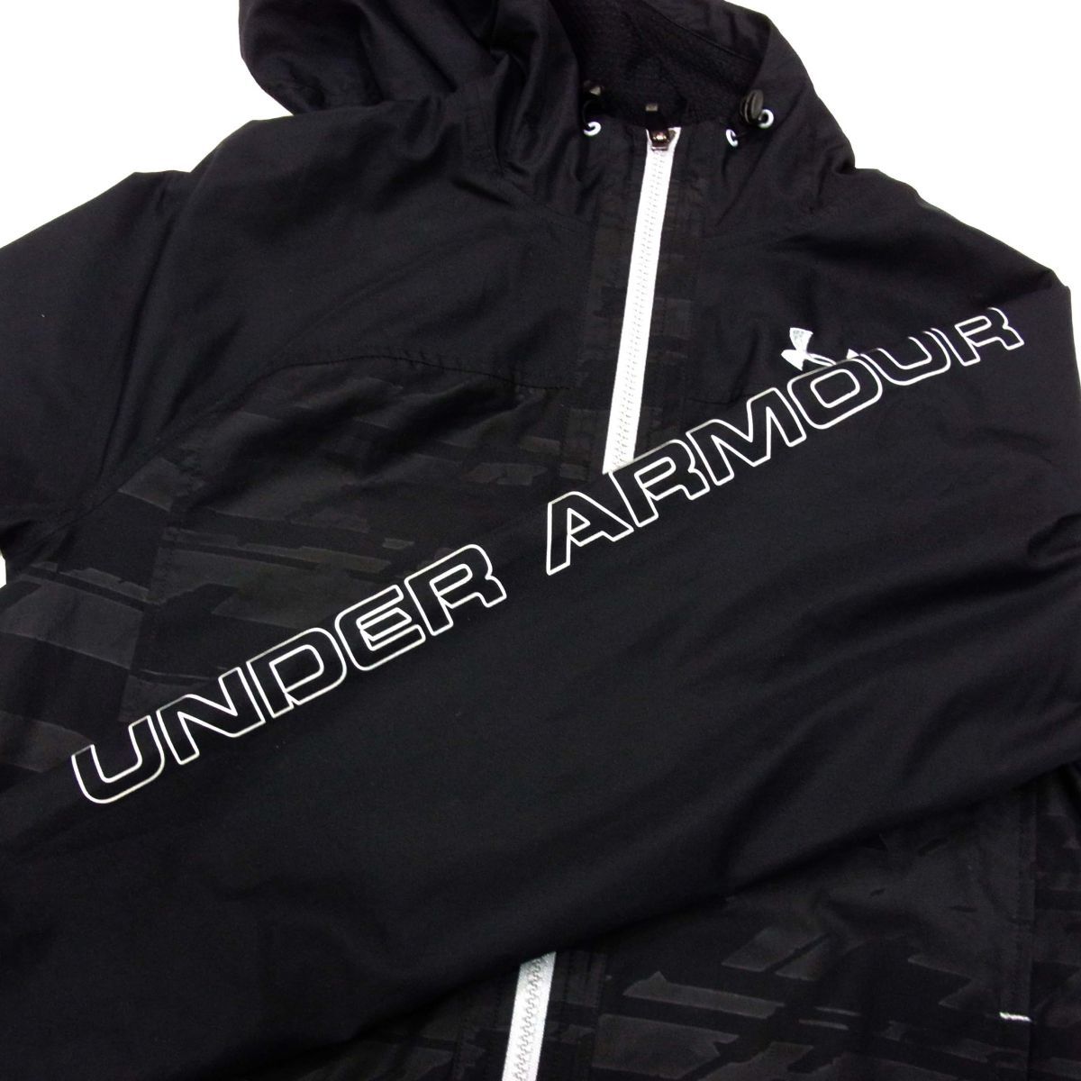 美品◆UNDER ARMOUR アンダーアーマー ジップジャケット カモフラ柄 ジップパーカー メンズ 1円スタート_画像4