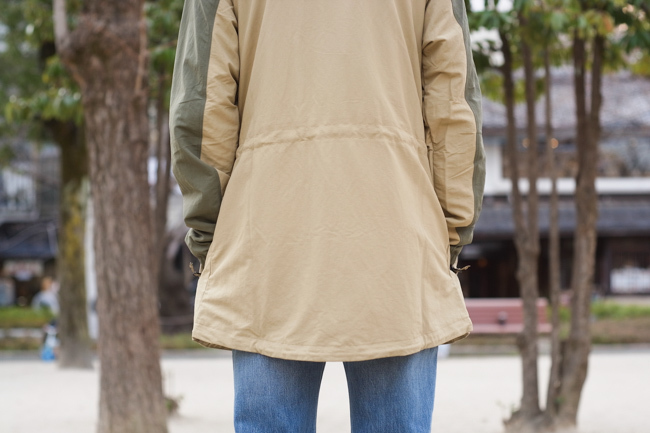 新品同様・タグあり★patagonia　パタゴニア　M'S RECYCLED NYLON PARKA　ナイロンパーカ　カーキ×ベージュ★メンズMサイズ_画像5