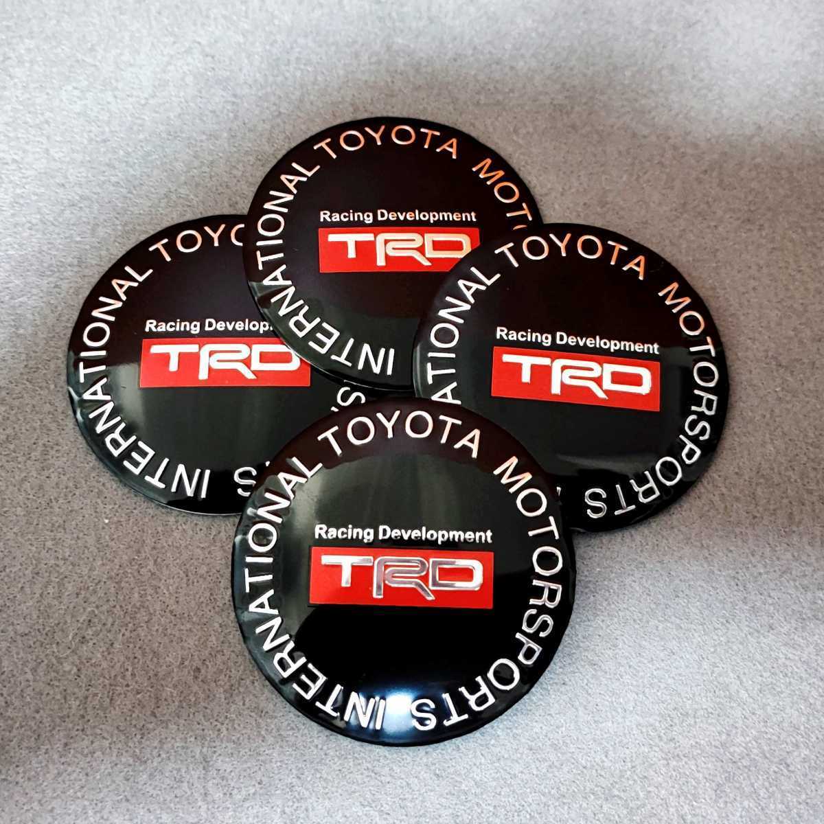 TRD ホイールセンターキャップ ブラックC 56mm 4P■プリウス クラウン ハリアー アルファード アクア ヤリスクロス ライズ RAV4 86 C-HR_画像9