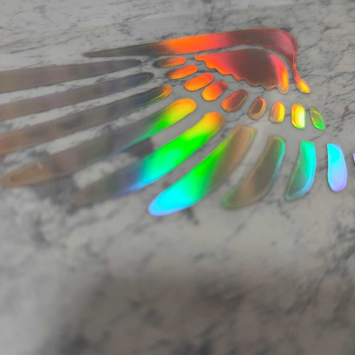 三菱 ウイングステッカー ホログラム レインボー 虹 1P■ランサー パジェロミニ デリカD5 ekワゴン エクリプスクロス アウトランダー RVR_画像5