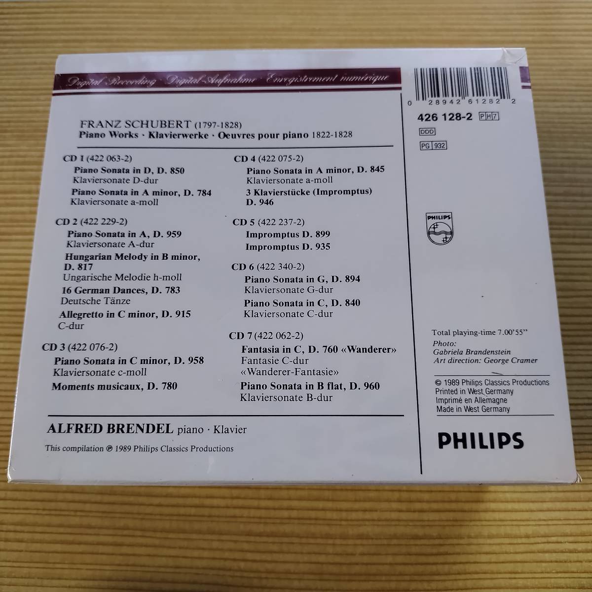 【70％OFF】 未開封新品 7CD-BOX PHILIPS ブレンデル/Alfred Brendel - シューベルト:ピアノ作品集　Made in W.Germany　d11NZB00000E48F