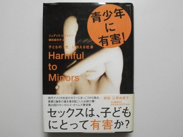 青少年に有害 子どもの「性」に怯える社会 ジュディス・レヴァイン 2004年初版帯付 河出書房新社 _画像1