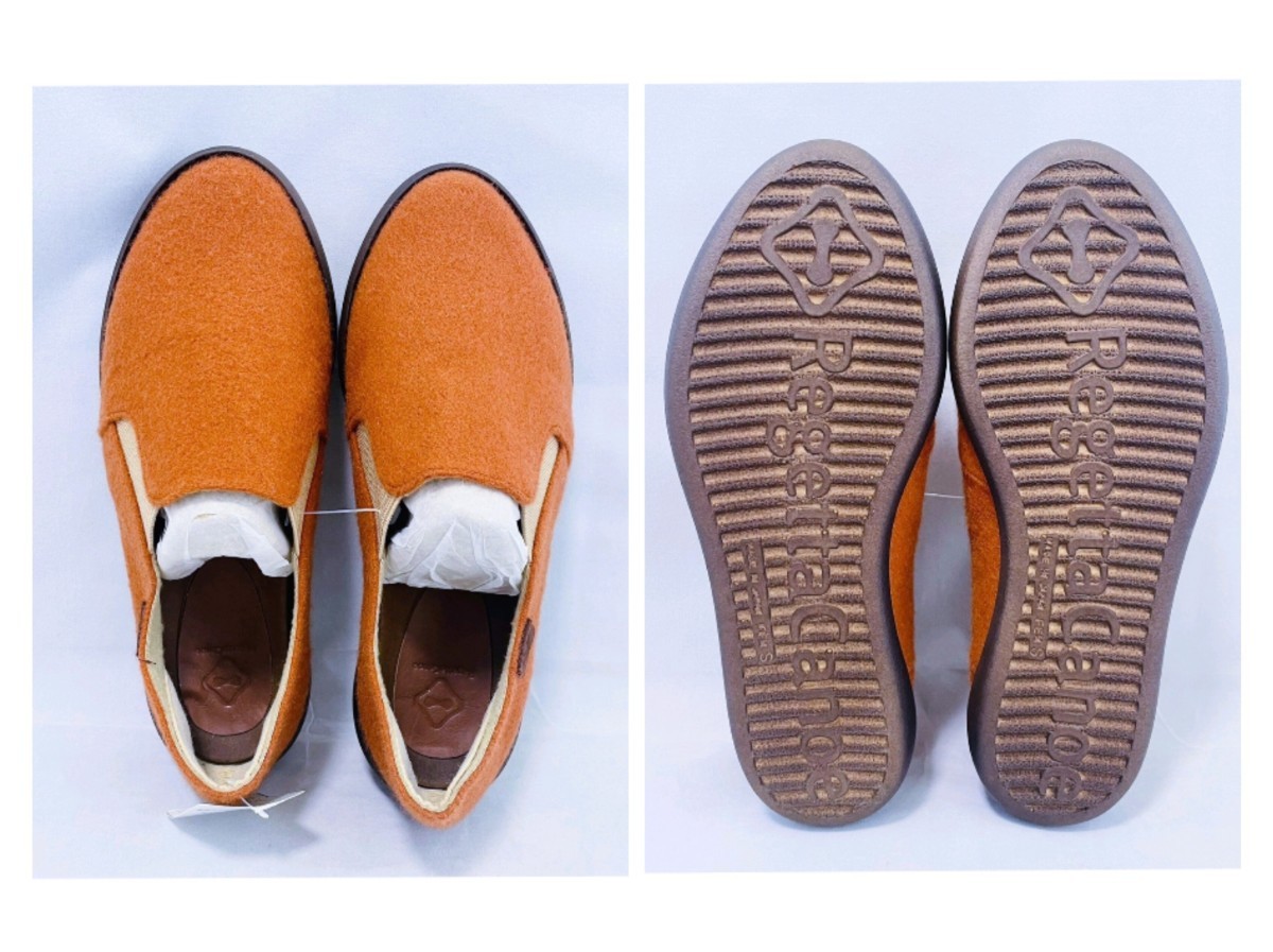 [ новый товар не использовался товар ]ligeta каноэ шерсть туфли без застежки обувь 22.5cm orange бесплатная доставка 