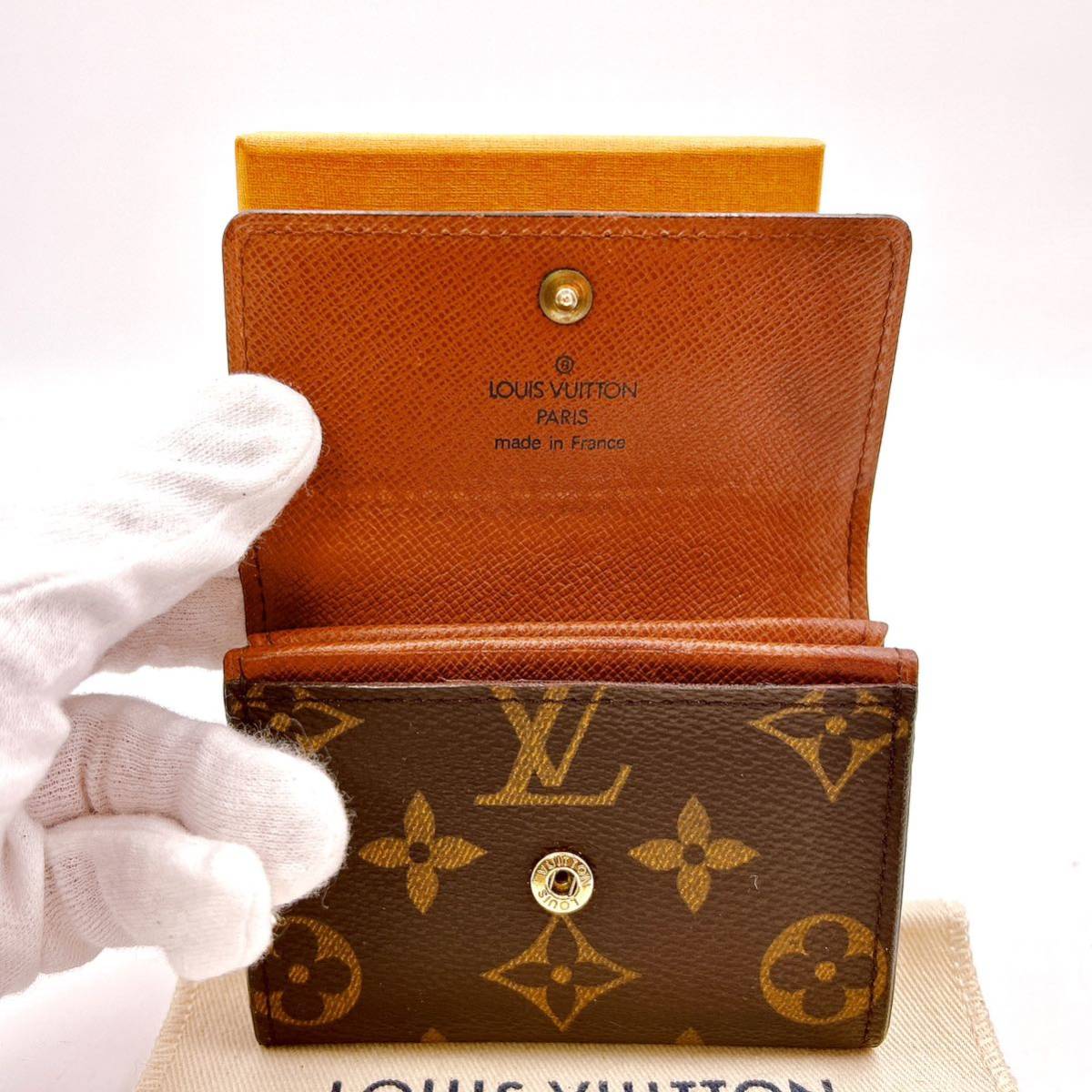 【A231012】★外観美品★LOUIS VUITTON ルイヴィトン モノグラム ポルトモネ プラ コインパース　コインケース 小銭入れ　M61930_画像3