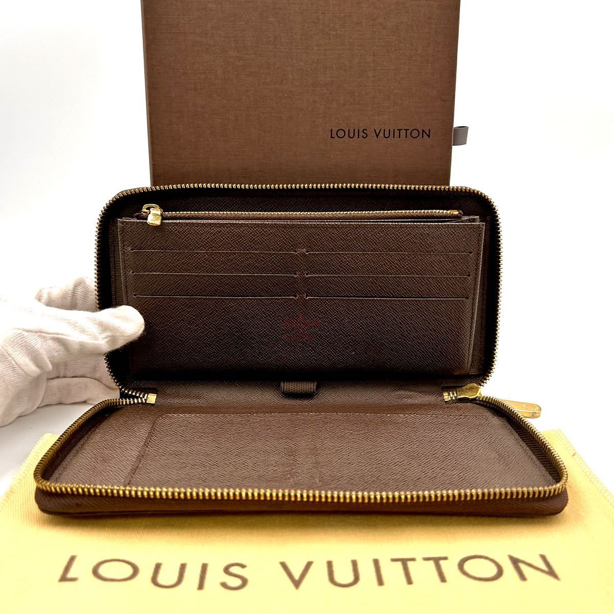 【A231016】★美品★LOUIS VUITTON　ルイヴィトン　ダミエ ジッピーオーガナイザー ラウンドファスナー　長財布 ウォレット N60003/CA1123_画像3