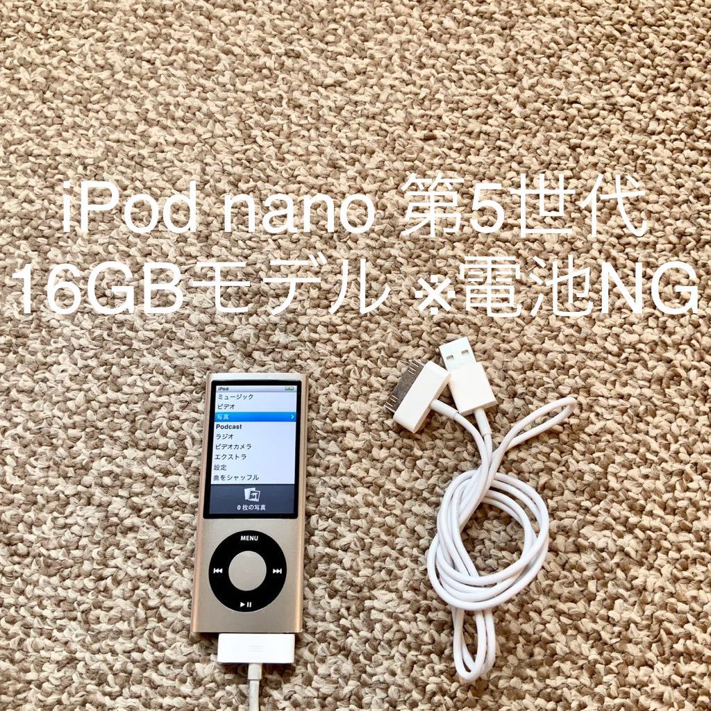送料無料】iPod nano 第5世代 16GB Apple アップル A1320 アイポッド