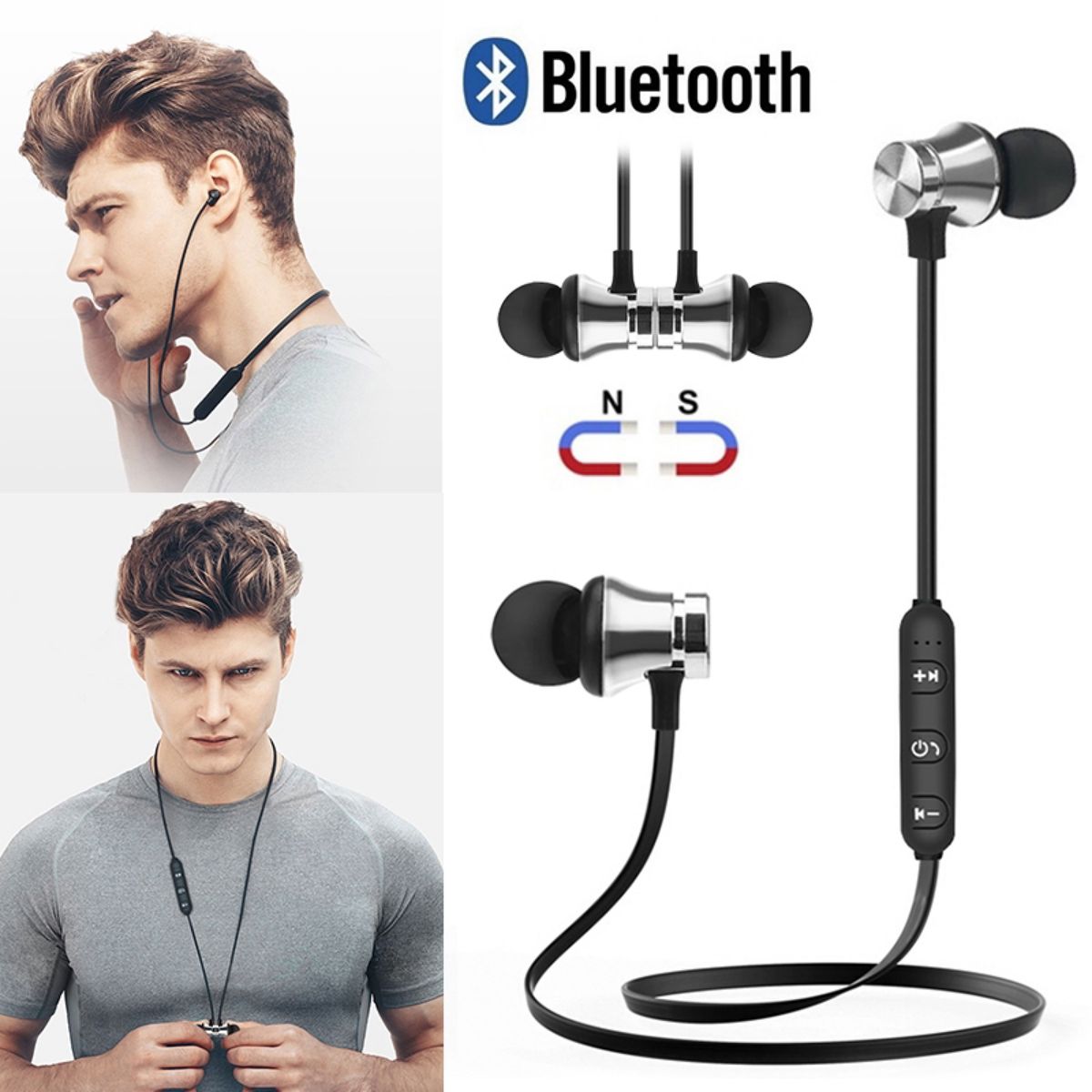 イヤホン　Bluetooth　ワイヤレスイヤホン  iPhone　アンドロイド　対応  イヤフォン イヤホンマイク 両耳
