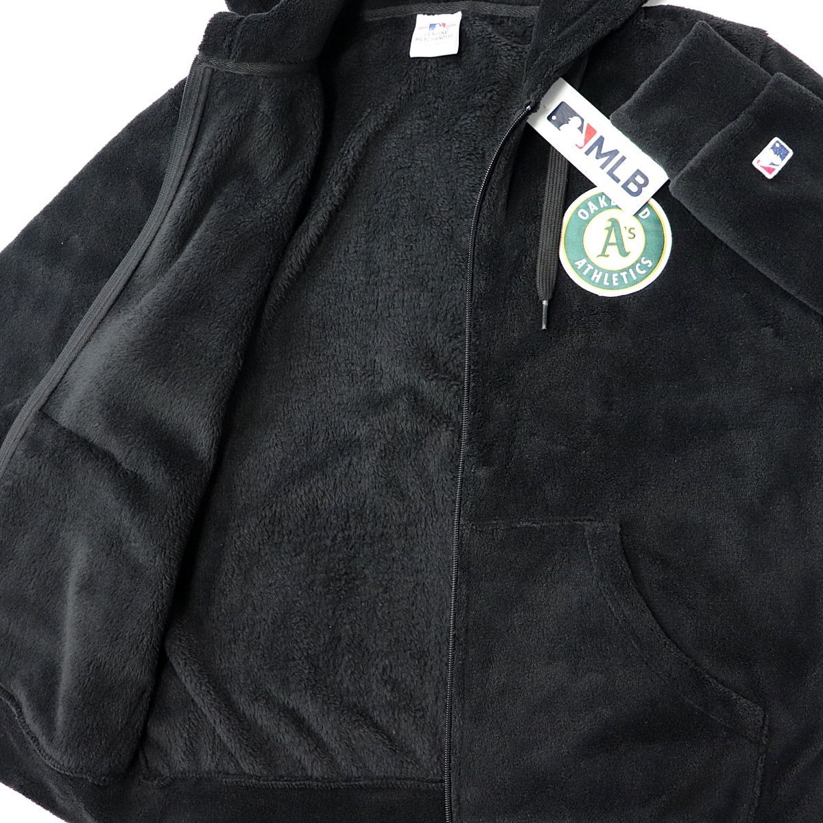 ★オークランド アスレチックス ATHLETICS MLB 新品 メンズ フリース パーカー ジャケット Mサイズ[C0261MAJK-55-M] 一 二 壱★QWER★_画像3