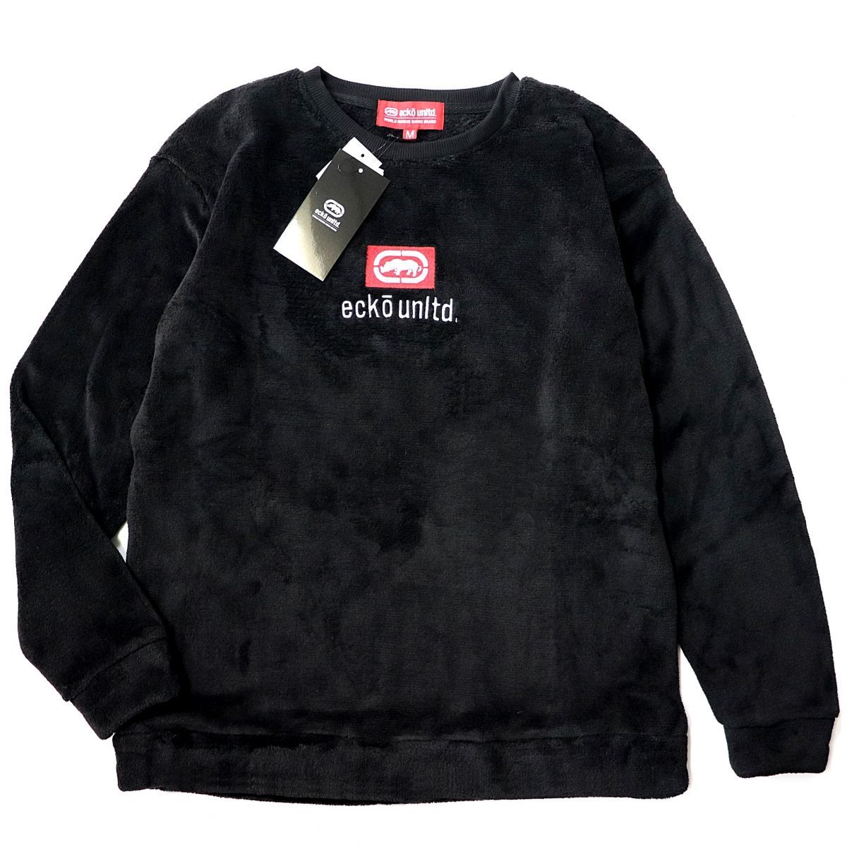 ★エコーアンリミテッド Ecko Unltd 新品 メンズ 暖かい ボア フリース スウェット 長袖シャツ トレーナー [ECM22117S-19-L]一 三 弐★QWER_画像2