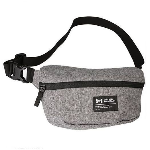 ★アンダーアーマー UNDER ARMOUR 新品 メンズ 撥水 ロゴ入り ボディバッグ ウエストバッグ バッグ 鞄 ヘザー 灰[13633030401N]六★QWER★_画像2