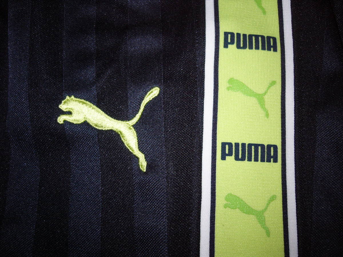 ★美品★PUMA　プーマ　ジャージ上下セット　ジャケットサイズ　L-O　パンツサイズ　L　カラー：ネイビー／ワイルドライム_画像8