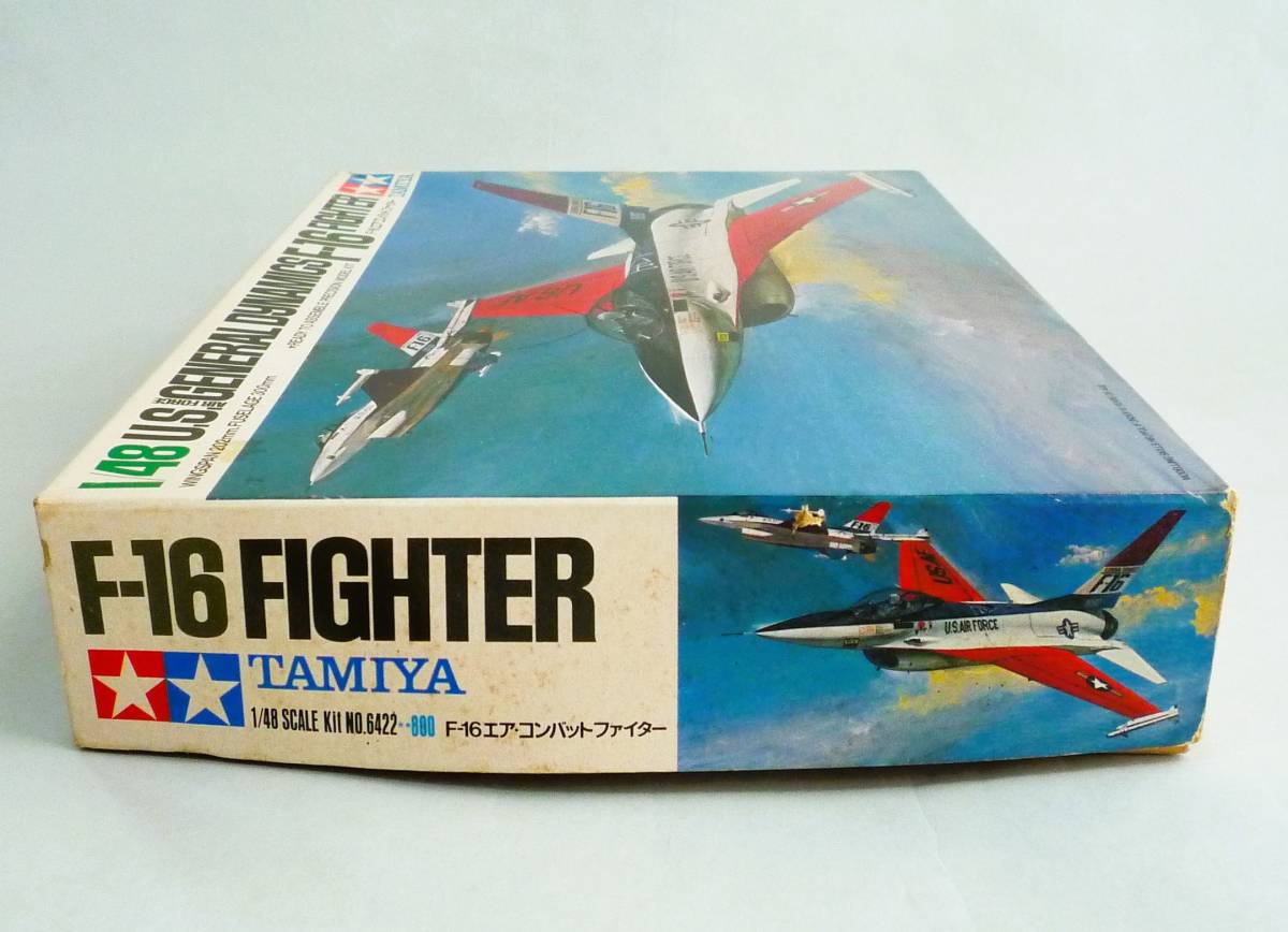 ★☆【定形外OK】未組立!小鹿タミヤ 1/48 F-16 エア・コンバット ファイター~1982年製古キット!!~内袋未開封品【同梱可】[FK15A11]☆★_画像2