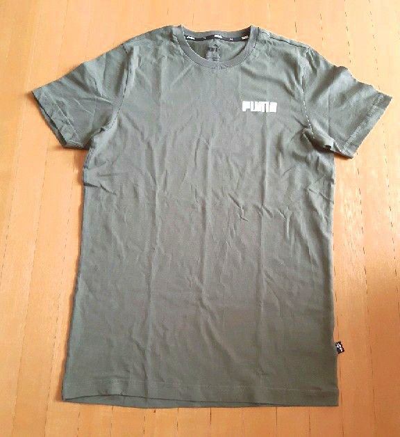 PUMA プーマ 半袖Tシャツ インポートXS(メンズS レディースM) カーキ 