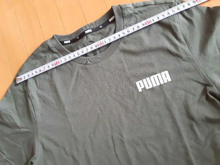 PUMA プーマ 半袖Tシャツ インポートXS(メンズS レディースM) カーキ 