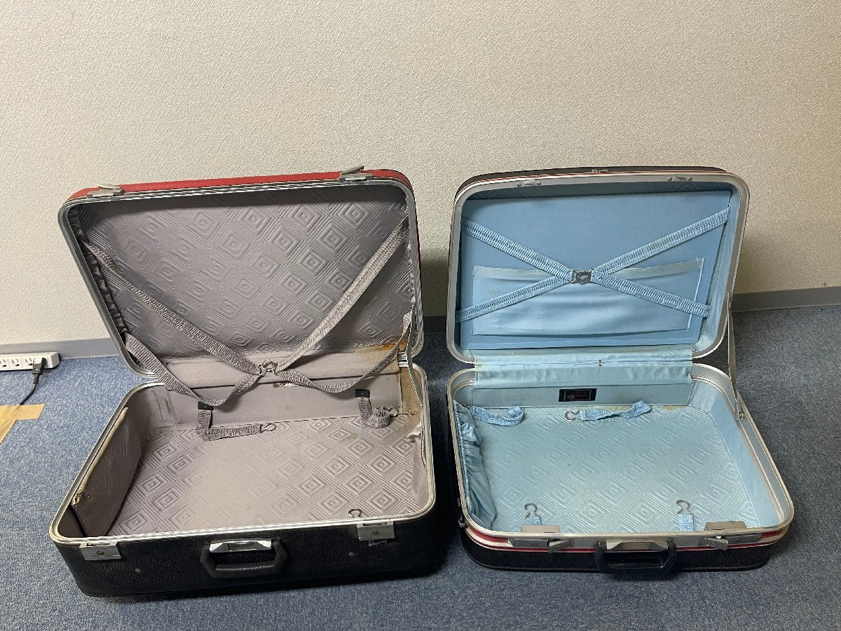 KK0511-40I Sagawa Express payment on delivery Skyway attache case 2 point set trunks kai way suitcase Vintage period thing 