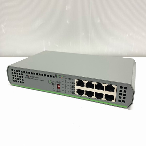 @S1162 残り9台 中古 簡易動作確認済み Allied Telesis AT-GS910/8 8 Port Gigabit Switch ノンクレームノンリターン_画像1