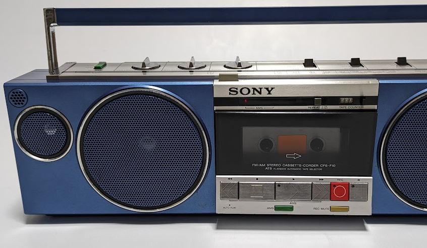 SONY ソニー CFS-F10 ラジカセ FM/AM カセットデッキ ステレオ STEREO CASSETTE CORDER 〈管理番号:K231171〉_画像2