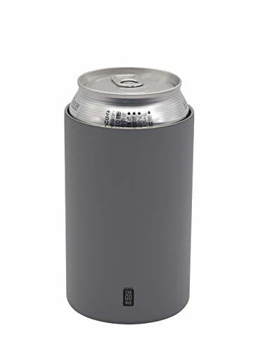 シービージャパン 缶 ホルダー グレー 350ml 保温 保冷 ステンレス 真空 断熱 CAN GOMUGの画像1