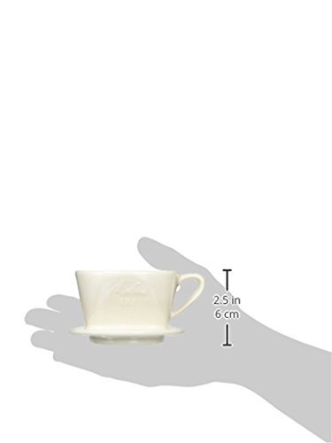 メリタ Melitta コーヒー ドリッパー 陶器製 日本製 計量スプーン付き 1~2杯用 ホワイト 陶器フィルターシリーズ SF-T1×1の画像8