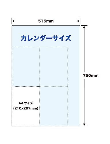 トーダン 2024年 年間カレンダー 年表 ルノワール 75 x 51.5cm TD-85_画像2