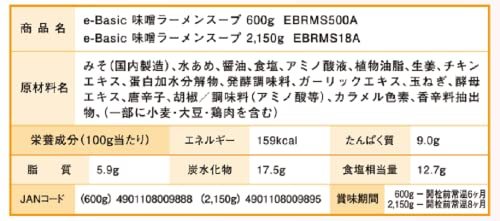 エバラ e-Basic 味噌ラーメンスープ 600g ×3本_画像4