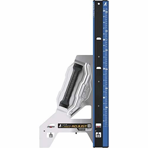 シンワ測定(Shinwa Sokutei) 丸ノコガイド定規 エルアングルPlusアジャスト 60cm 併用目盛 73181