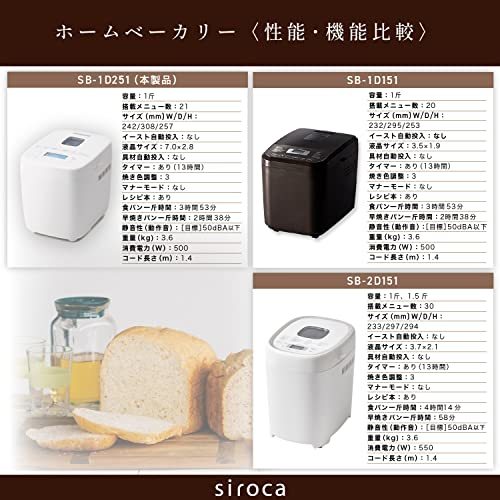  white ka... beige ka Lee Basic [47 minute . bread . burning ./1. type /21 menu / super . roasting course / mochi making machine / compact / roasting ../ natural yeast /