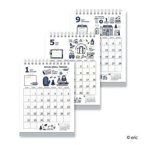 新日本カレンダー 2024 カレンダー 卓上 eric 卓上 NK4102_画像2
