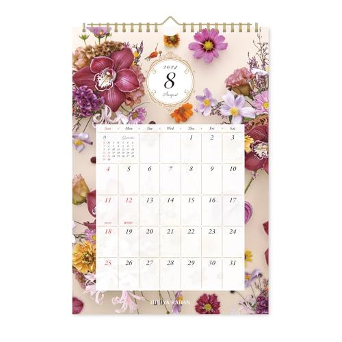 新日本カレンダー 2024年 カレンダー 壁掛け 日比谷花壇 Flower Story 花屋さんのお花柄 NK4010_画像3