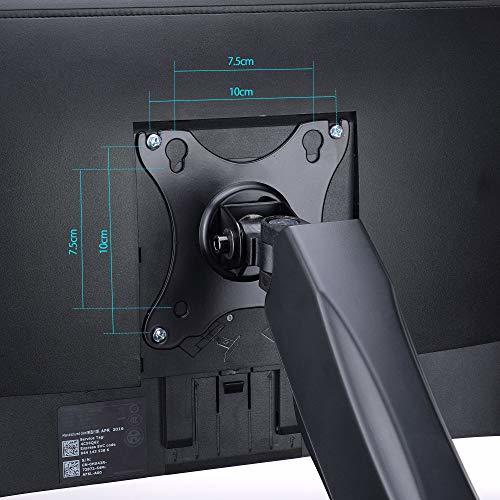  monitor stand monitor arm 2 screen / dual display arm / quality gas springs built-in / many-sided adjustment /13~27 -inch correspondence withstand load 2~