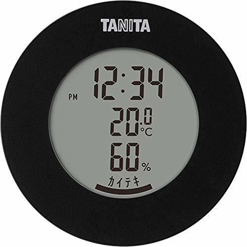 tanita термометр-гигрометр часы температура влажность цифровой настольный магнит черный TT-585 BK