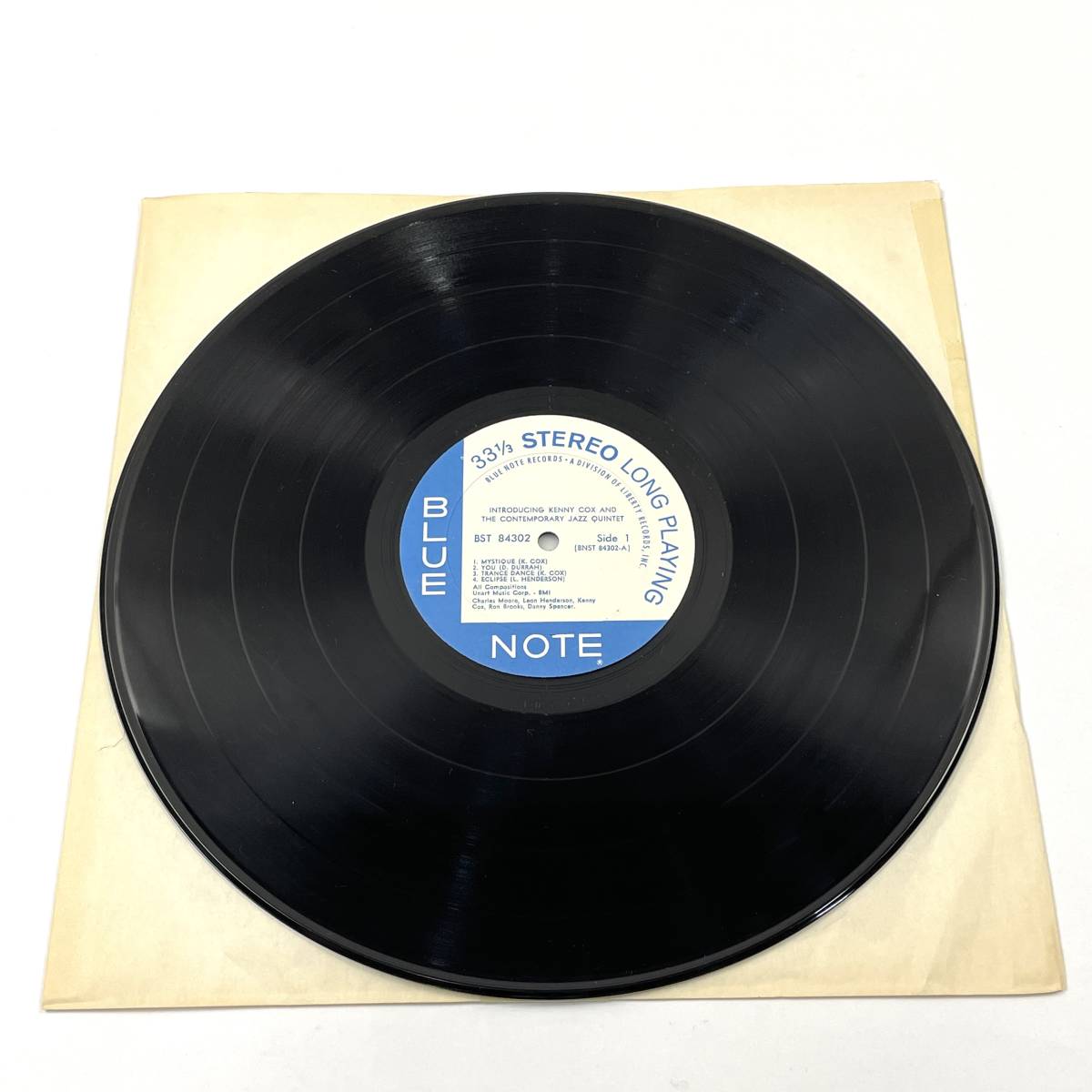 US盤 LP BLUE NOTE Kenny Cox Contemporary Jazz Quintet Introducing BST-84302 VAN GELDER刻印入り ケニー・コックス 北TO2_画像2