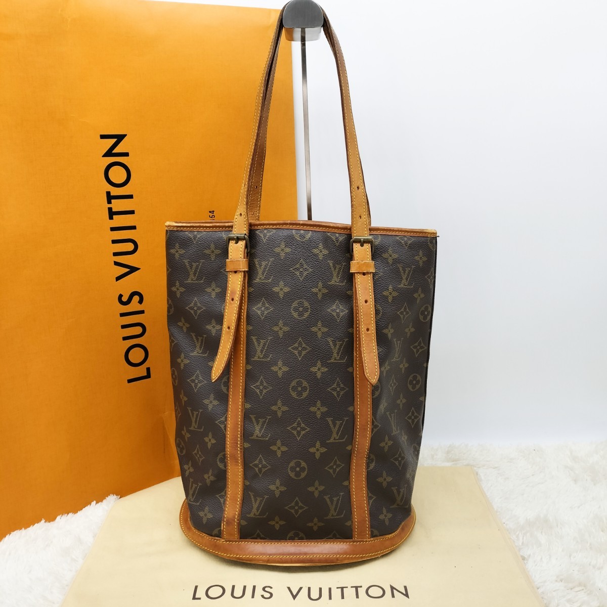 正規品 LOUISVUITTON ルイヴィトン ヴィトン トートバッグ ハンドバッグ ショルダーバッグ バケット バケットGM バケツ モノグラム M42236_画像1