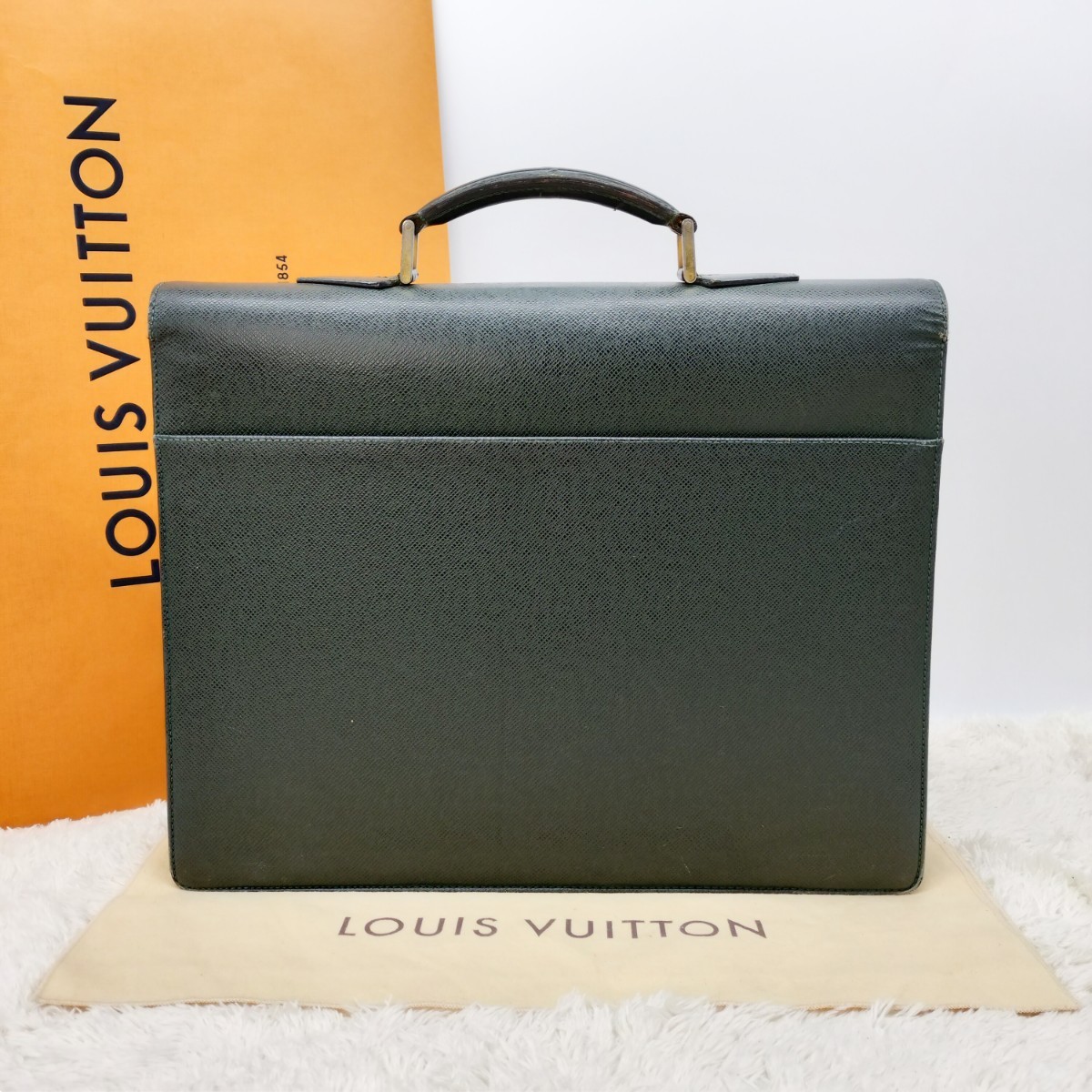 正規品 LOUISVUITTON ルイヴィトン ヴィトン セルヴィエット クラド ビジネスバッグ ブリーフケース ハンドバッグ タイガ ライン M30074_画像2