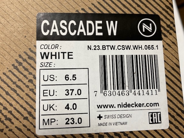 2023 NIDECKER ナイデッカー CASCADE カスケード W WHITE 23cm レディース_画像7