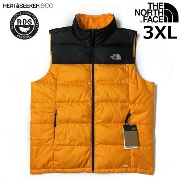 1円～!売切!【正規新品】THE NORTH FACE ALPZ 2.0 VEST ダウンベスト US限定 RDS認証 アウトドア キャンプ (3XL)オレンジ 黒 190122-83-c_画像1