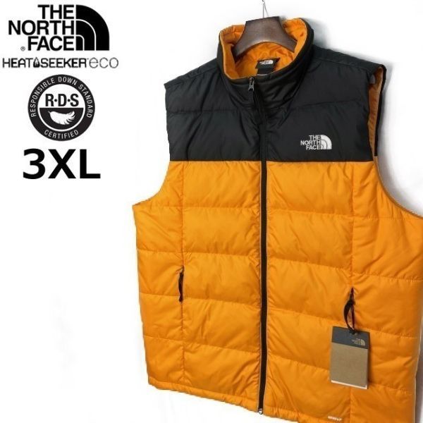 1円～!売切!【正規新品】THE NORTH FACE ALPZ 2.0 VEST ダウンベスト US限定 RDS認証 アウトドア キャンプ (3XL)オレンジ 黒 190122-83-c_画像3