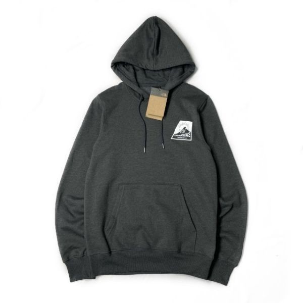 1円～!売切!【正規新品】THE NORTH FACE◆NOV GRAPHIC HOODIE パーカー 2023最新 グラフィック 裏起毛 キャンプ(M)グレー 181130-33_画像4