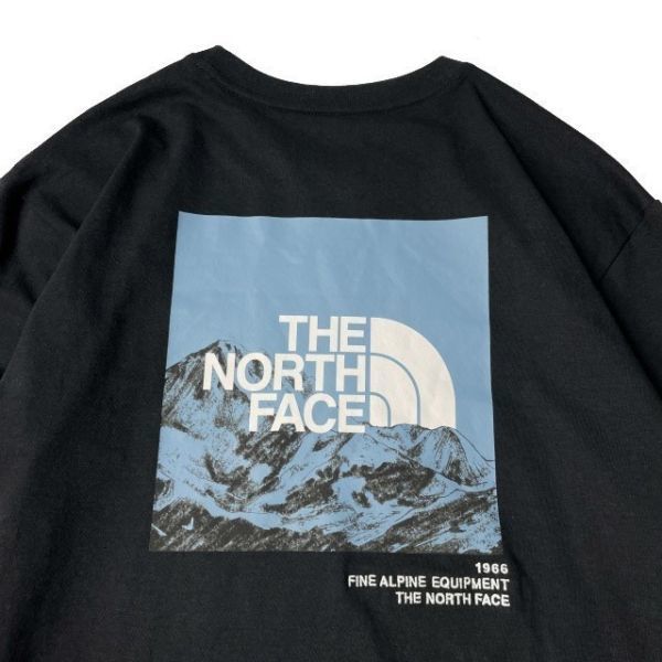 1円～!売切!【正規新品】THE NORTH FACE◆L/S LOGO PLAY 長袖 Tシャツ ロンT US限定 袖ロゴ ヒマラヤ 落描き風 ボックスロゴ(M)黒180902-20_画像4