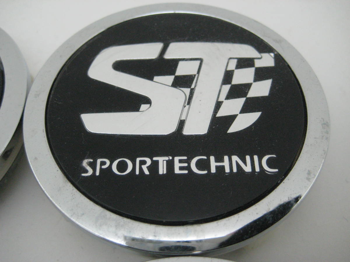 k8404 ST スポーツテクニック SPORT TECHNIC アルミホイール用センターキャップ中古4個 S192 SPORTTECHNIC_画像3