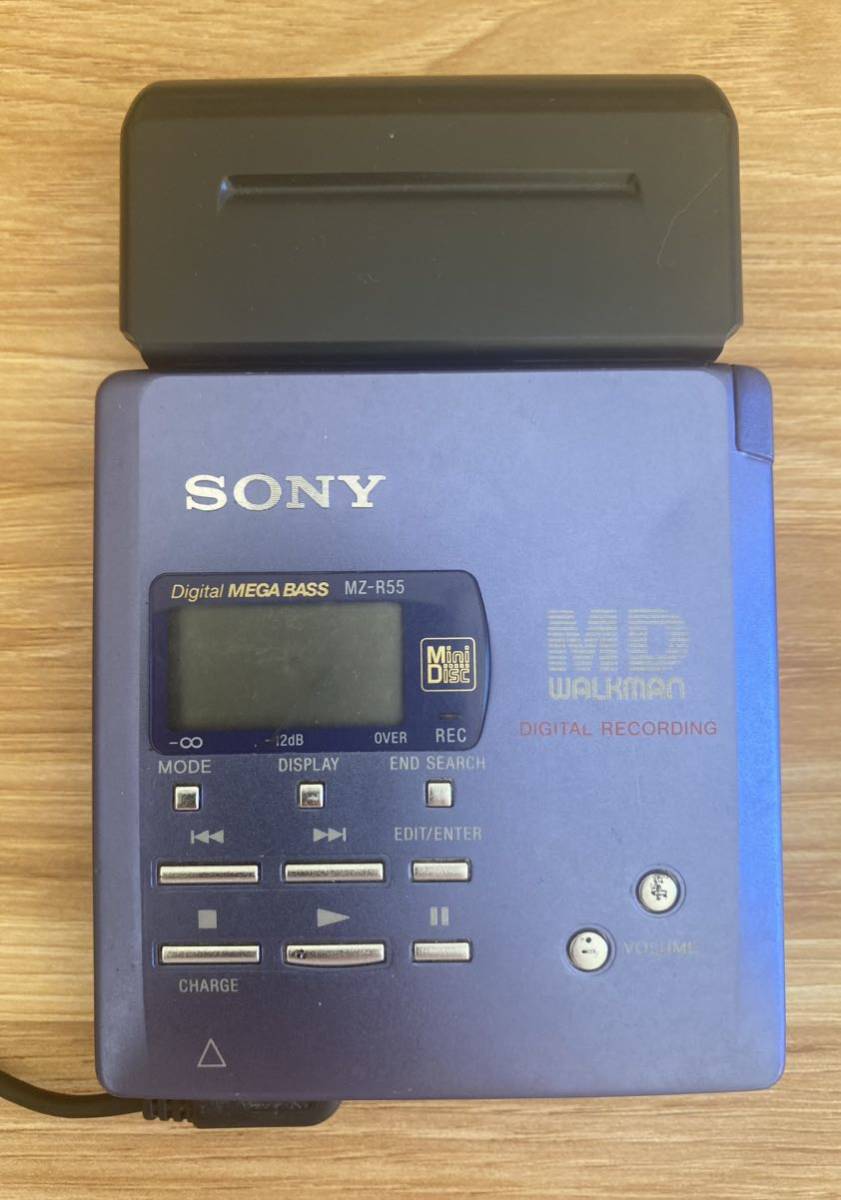 SONY MD WALKMAN ポータブルミニディスクレコーダー MZ-R55 ジャンク_画像2