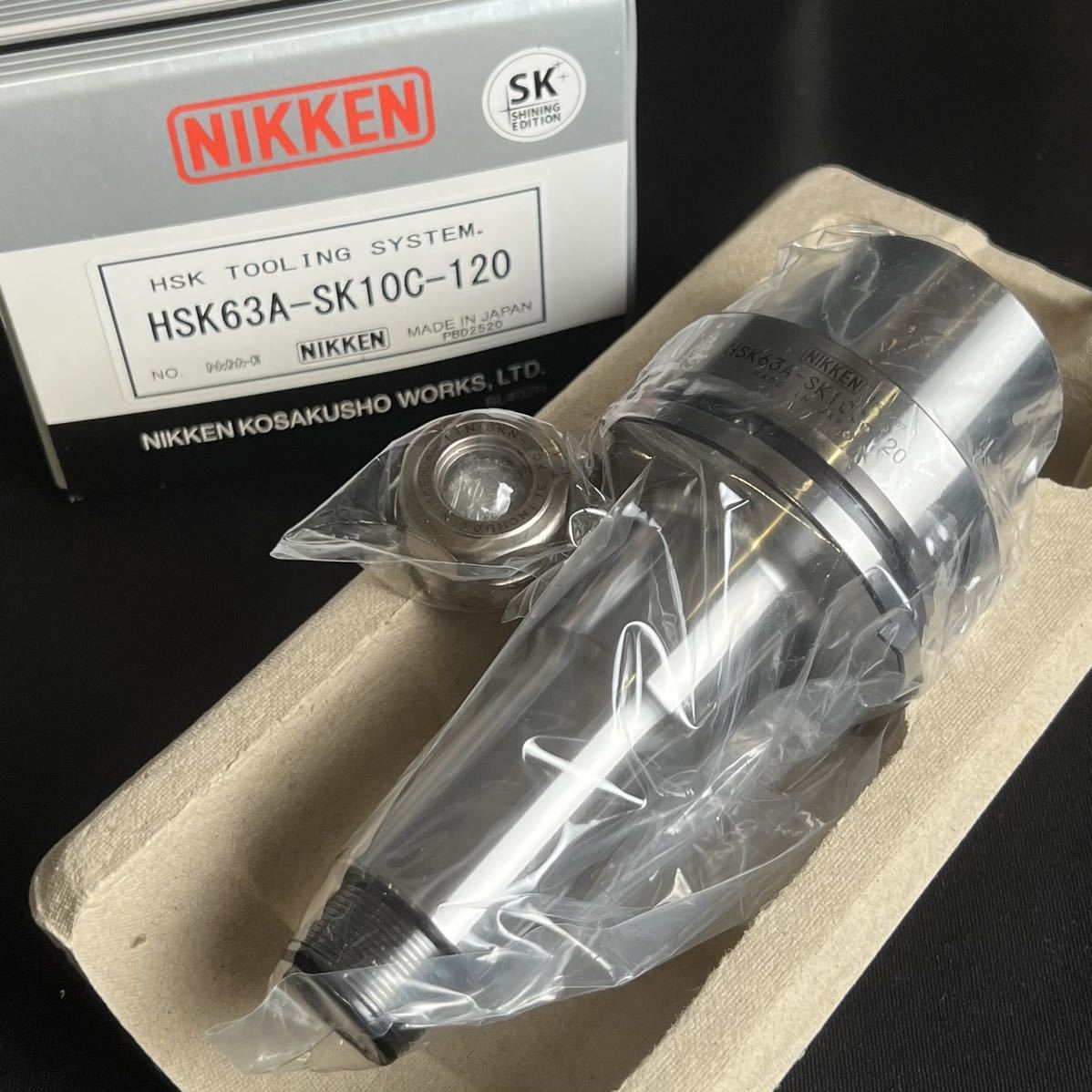 新品/正規品■2.6万 スリムチャック マシニングセンタ 日研工作所 NIKKEN HSKツール HSK63A-SK10C-120■兵庫県姫路市発 H2_画像1