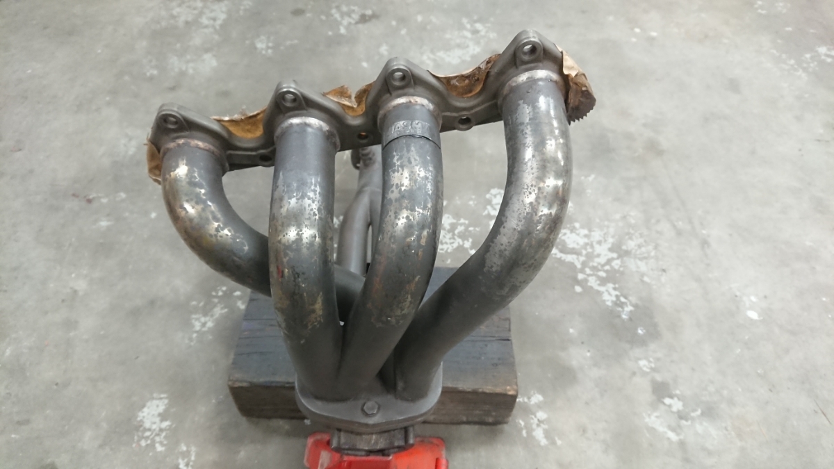 EG 6藤壺排氣歧管貨物裂縫無FUJITSUBO DC 2 EK 9 B 16 A B 18 C B 16公司外面的腳踏消聲器    原文:EG6 フジツボ エキマニ 美品 割れ無し FUJITSUBO DC2 EK9 B16A B18C B16A タコ足 マフラー 社外